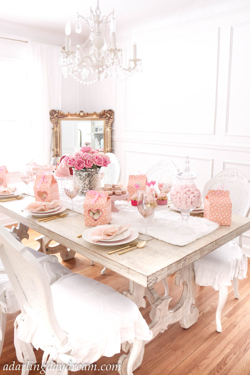 Pink Valentine's Day Table Decor Ideas for a Galentine's Brunch