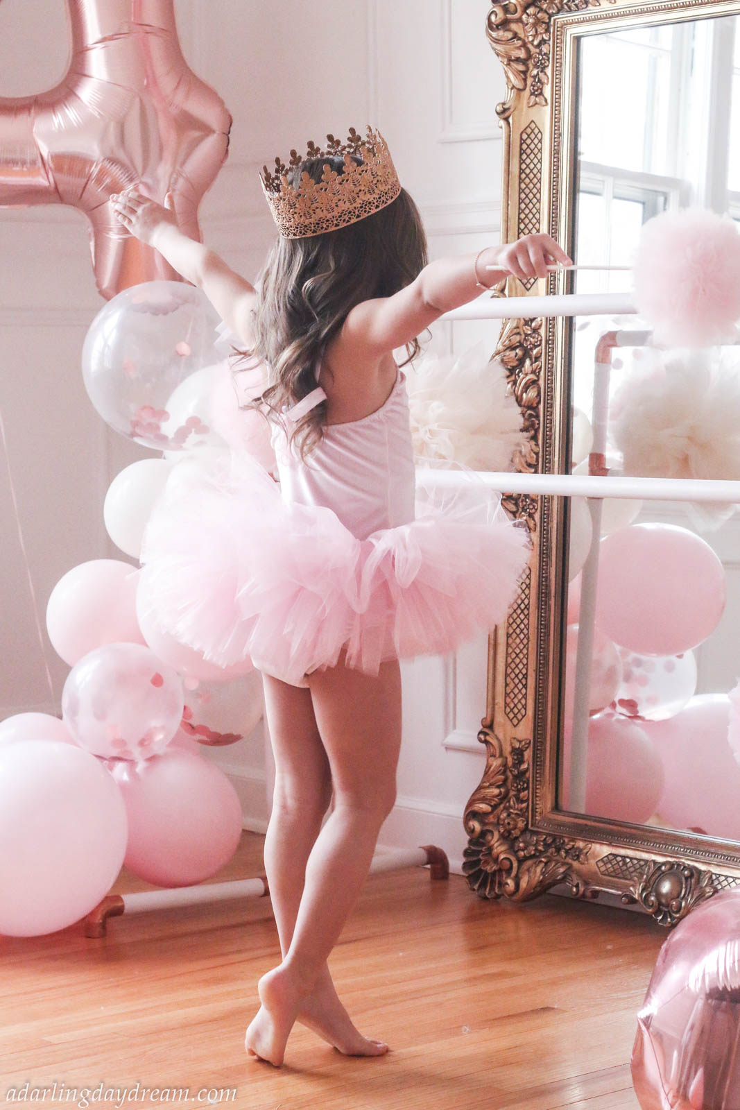 DIY Copper Ballet Bar Ballerina Birthday Party | DIY copper ballet bar for a sweet ballerina ...