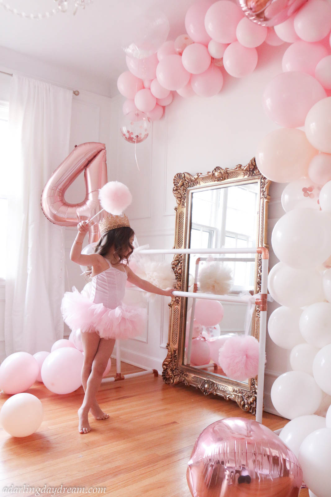 Diy Copper Ballet Bar Ballerina Birthday Party A Darling Daydream