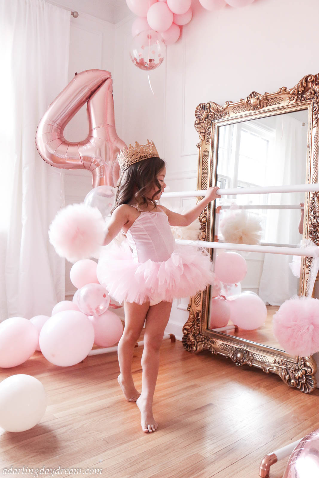 Diy Copper Ballet Bar Ballerina Birthday Party A Darling Daydream